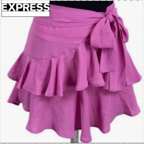Express Dresses & Skirts - NWT - Fun, Flirty, Romantic Pink Mini Skirt w/Tie